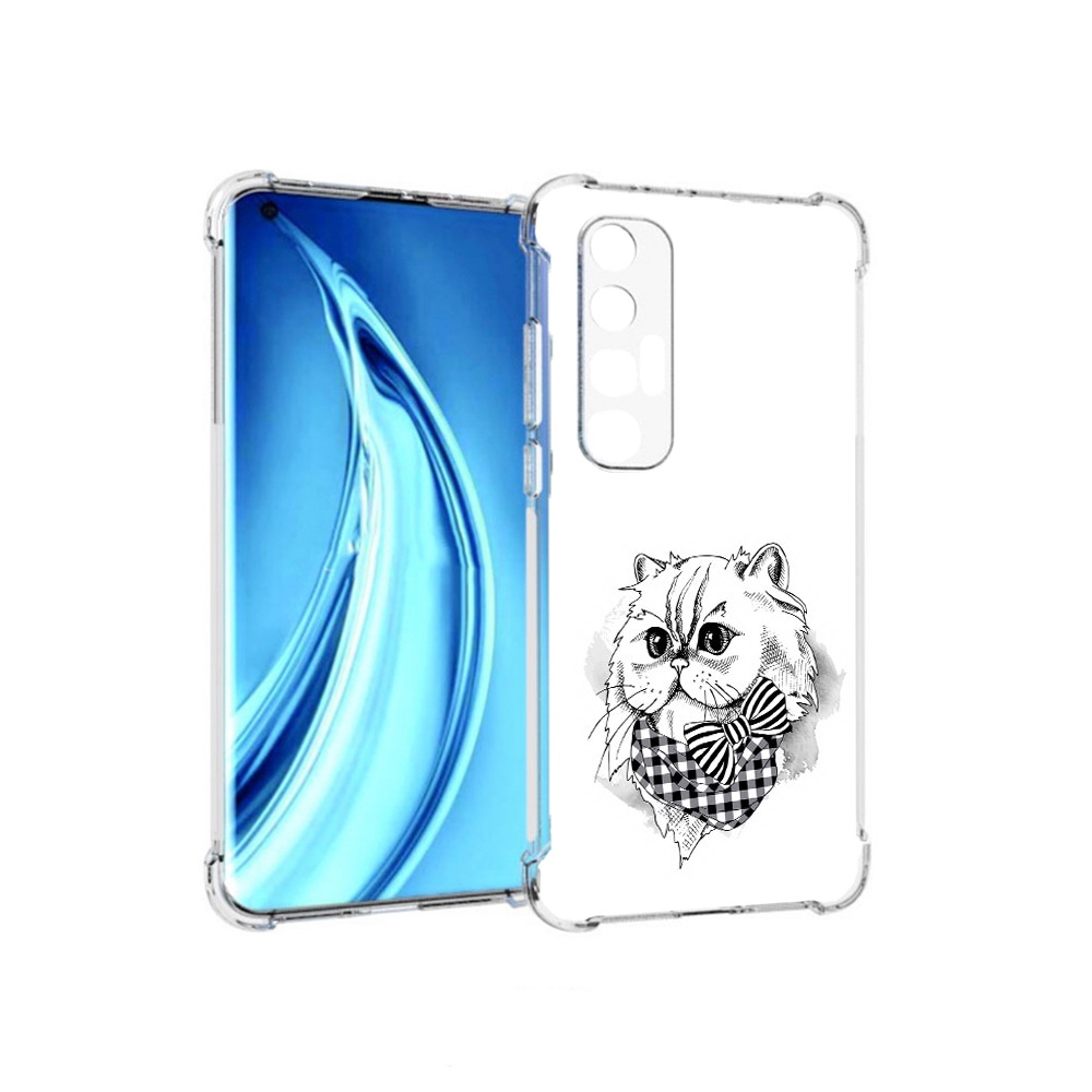 

Чехол MyPads Tocco для Xiaomi Mi 10S нарисованная красивая кошечка (PT226949.296.503), Прозрачный, Tocco