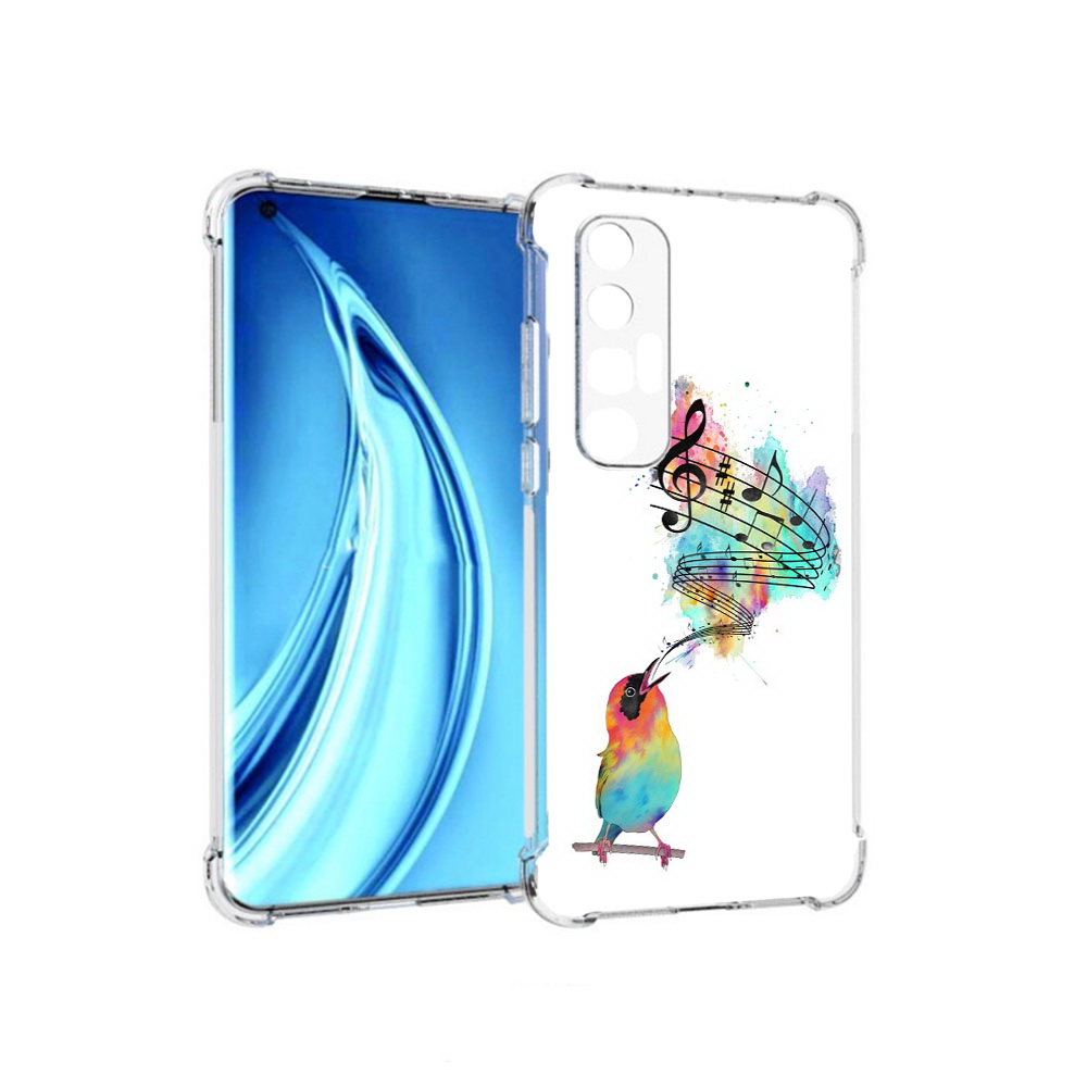 

Чехол MyPads Tocco для Xiaomi Mi 10S певчая птичка (PT226949.296.536), Прозрачный, Tocco