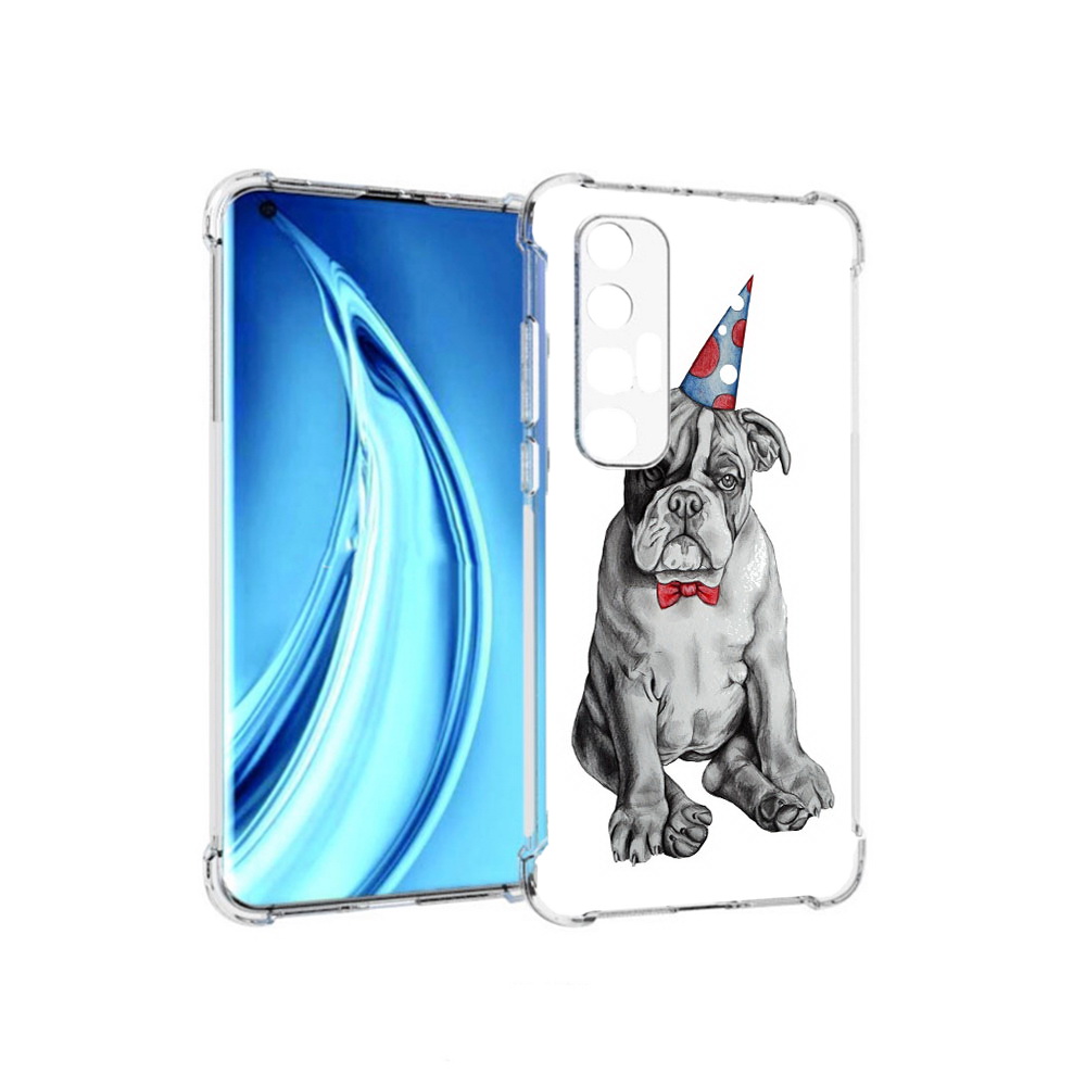 

Чехол MyPads Tocco для Xiaomi Mi 10S праздничный щенок (PT226949.296.554), Прозрачный, Tocco