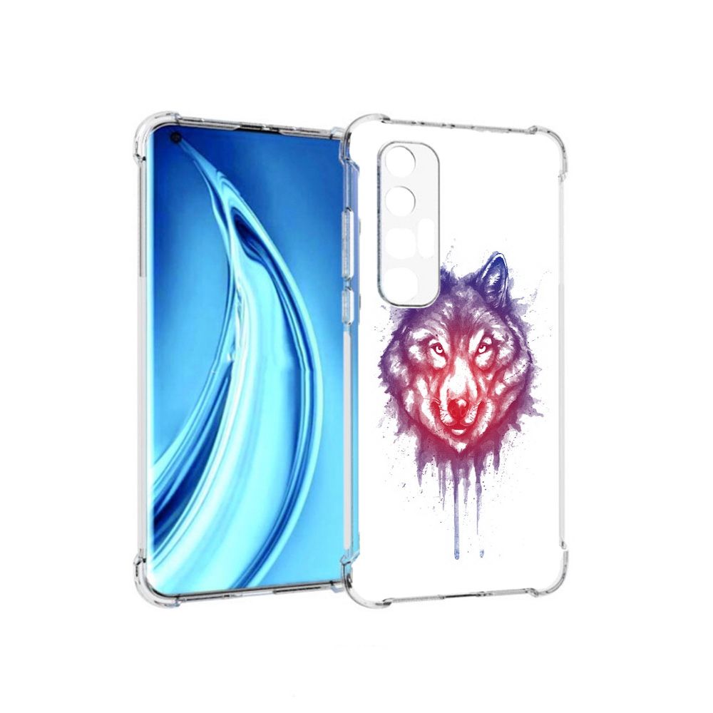 

Чехол MyPads Tocco для Xiaomi Mi 10S пушистый волк (PT226949.296.561), Прозрачный, Tocco