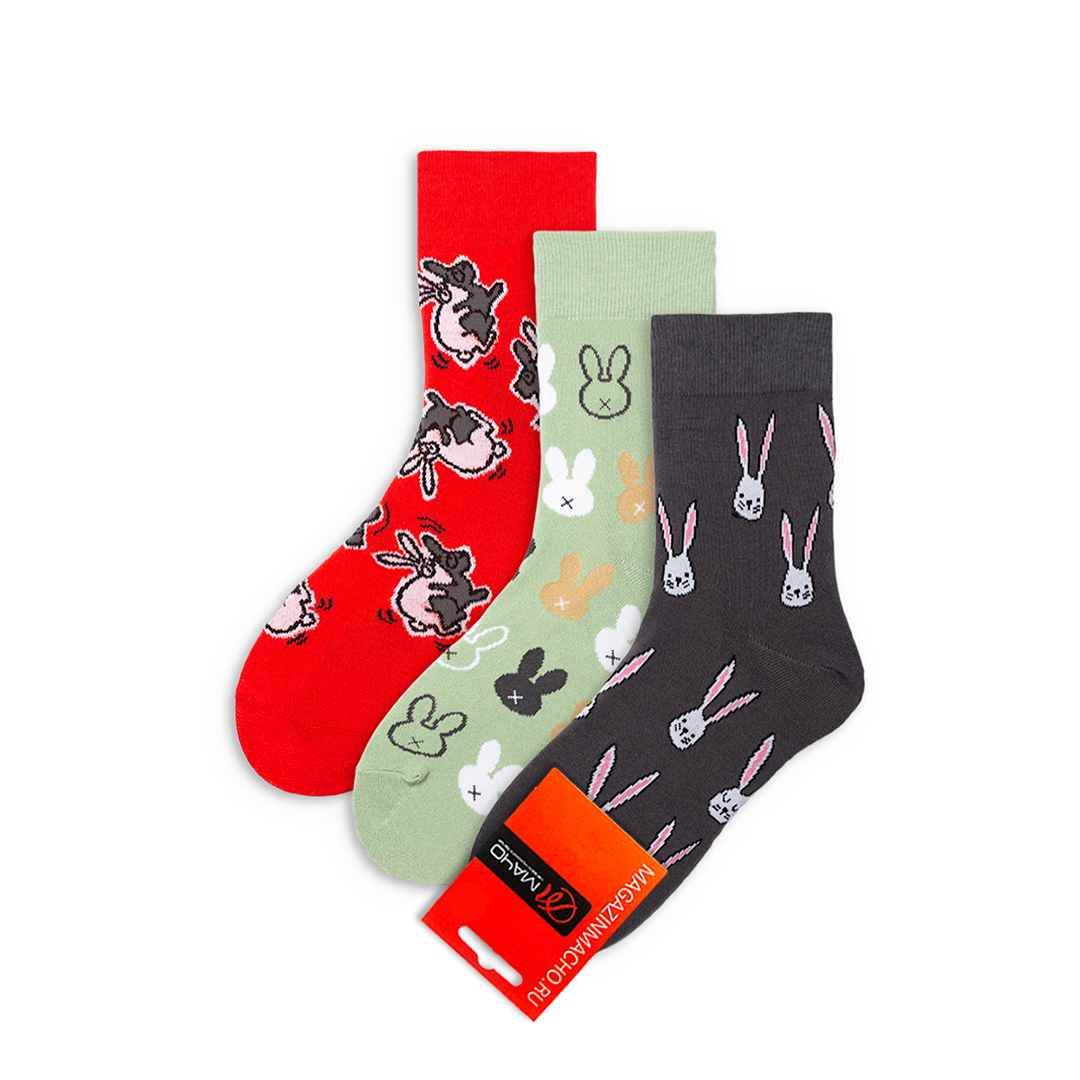 Комплект носков унисекс Мачо НаборыЦветные разноцветных 39-41