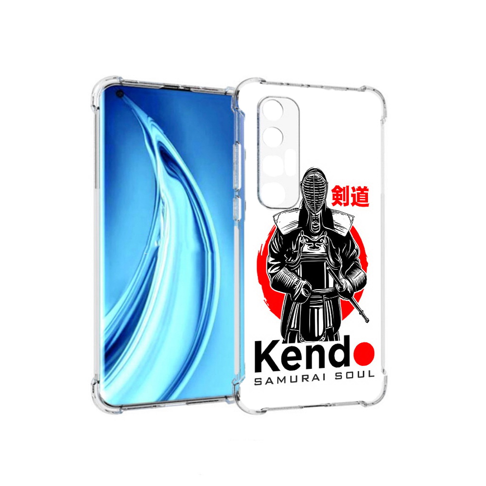 

Чехол MyPads Tocco для Xiaomi Mi 10S рисованый самурай (PT226949.296.581), Прозрачный, Tocco