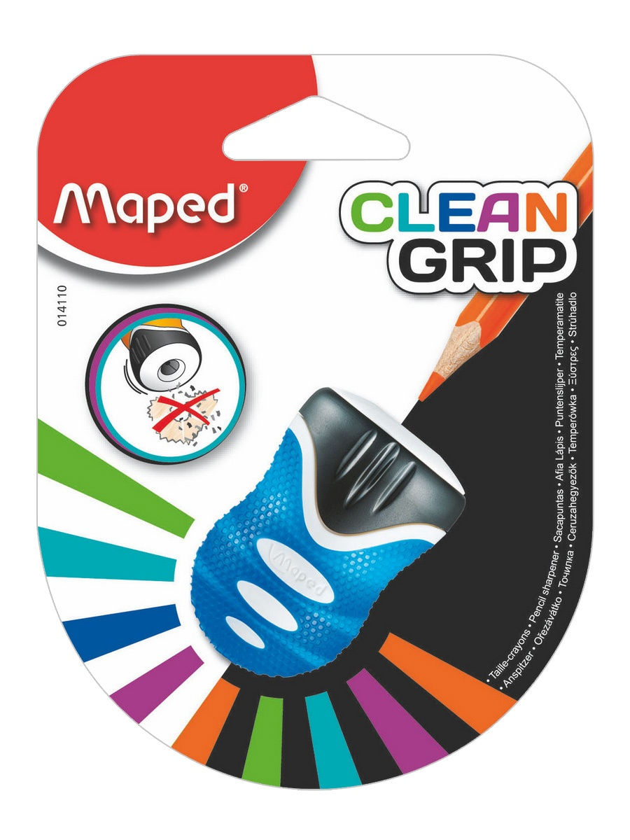 

Точилка для карандашей с контейнером MAPED Clean Grip, синяя, CLEAN GRIP