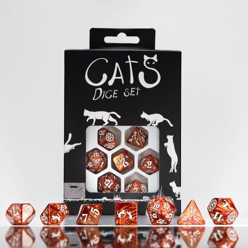 Набор кубиков для игр Q-Workshop CATS Dice Set: Muffin набор кубиков для игр q workshop cats modern dice set waffle