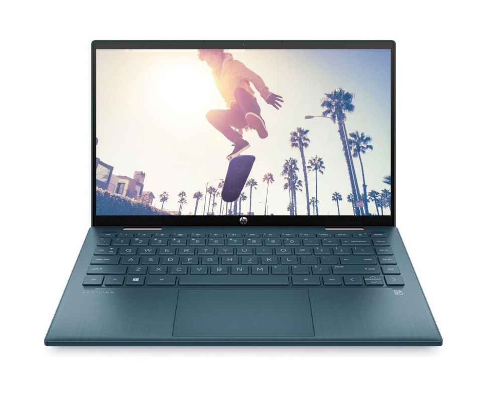 фото Ноутбук hp pavilion x360 14-dy0008ur blue (3b3k4ea)