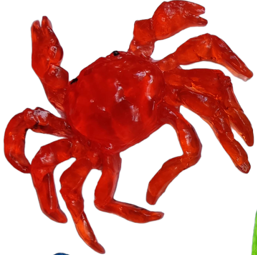 

Игрушка лизун прилипала краб, Разноцветный, прилипала