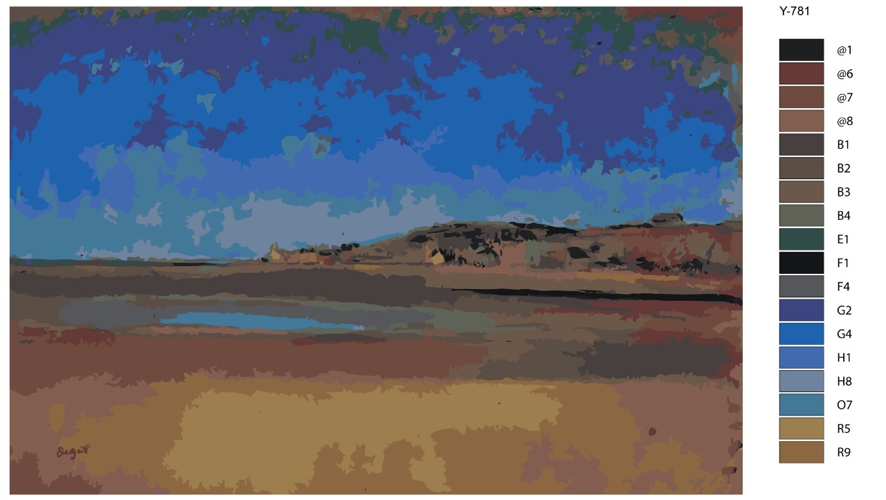 

Картина по номерам BRUSHES-PAINTS Y-781, Дома у моря. Эдгар Дега