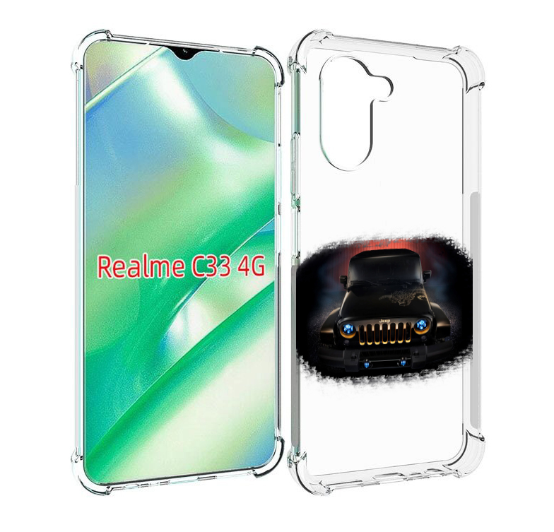 

Чехол MyPads jeep 2 для Realme C33 4G, Прозрачный, Tocco