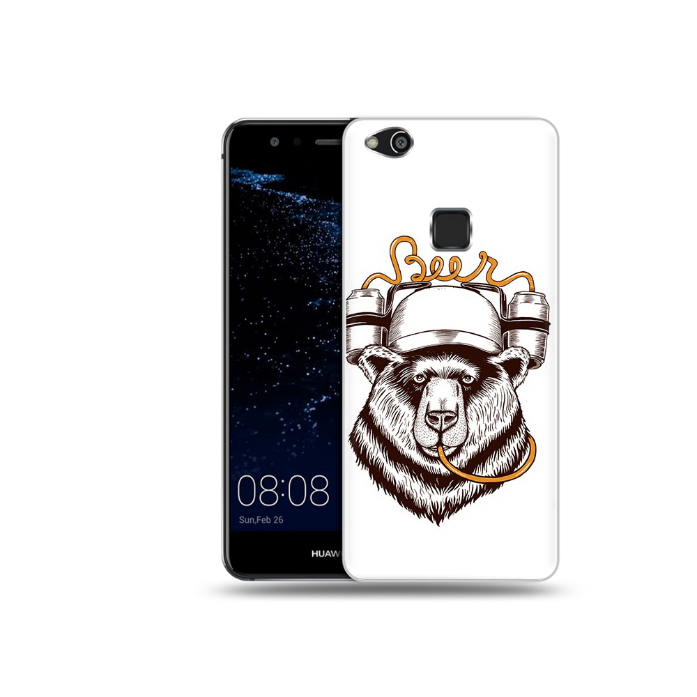 

Чехол MyPads Tocco для Huawei P10 Lite пивной медведь (PT62135.59.538), Прозрачный, Tocco