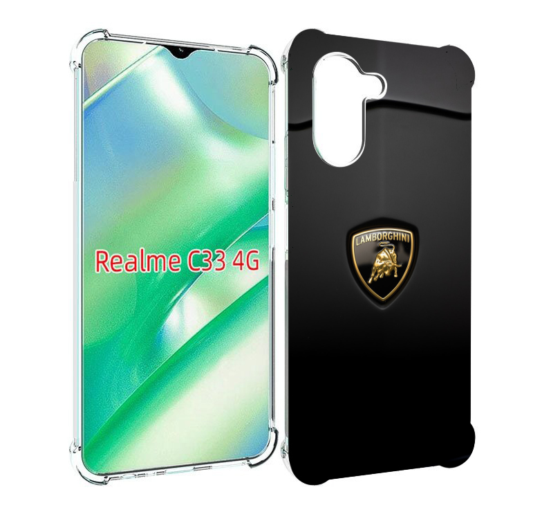 

Чехол MyPads lamborghini ламба 3 для Realme C33 4G, Прозрачный, Tocco