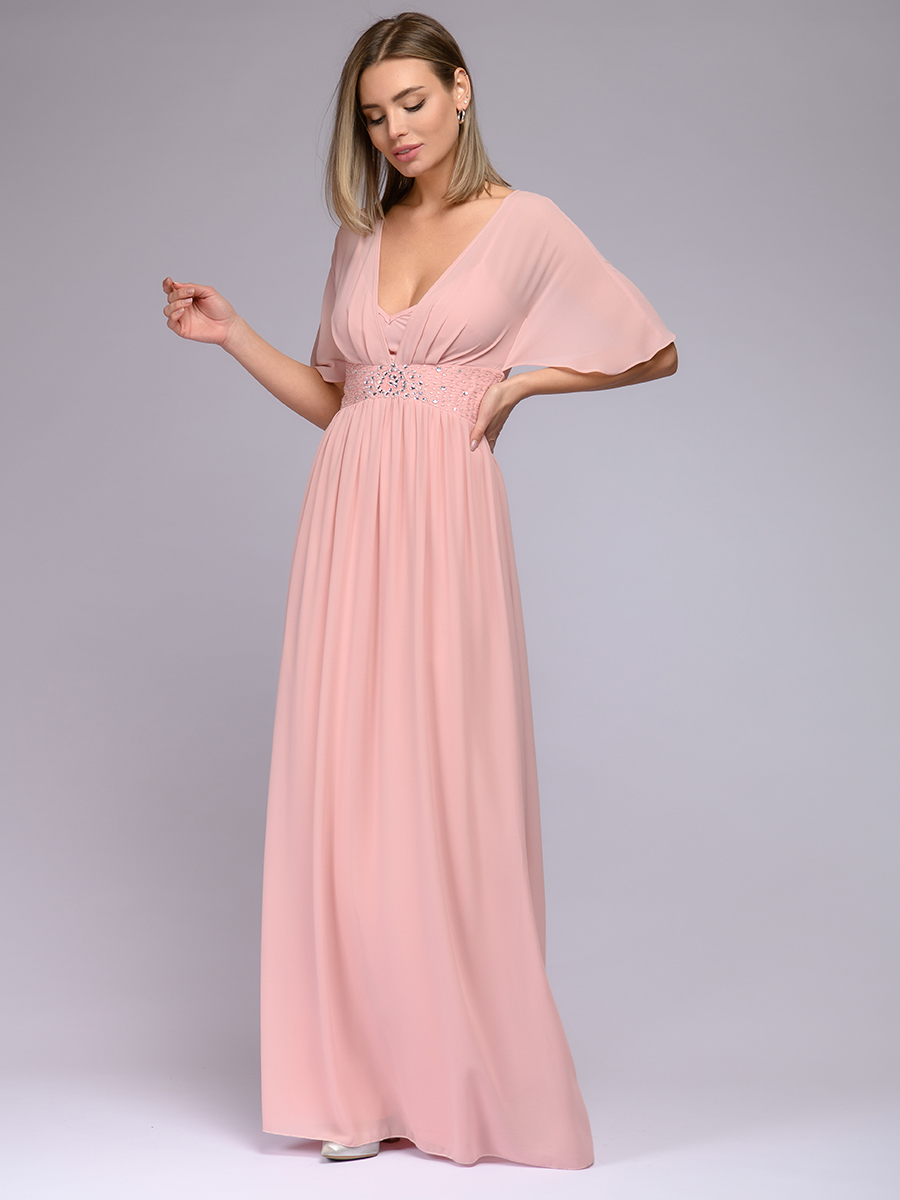 фото Платье женское 1001dress 0122001-30115bk розовое 48