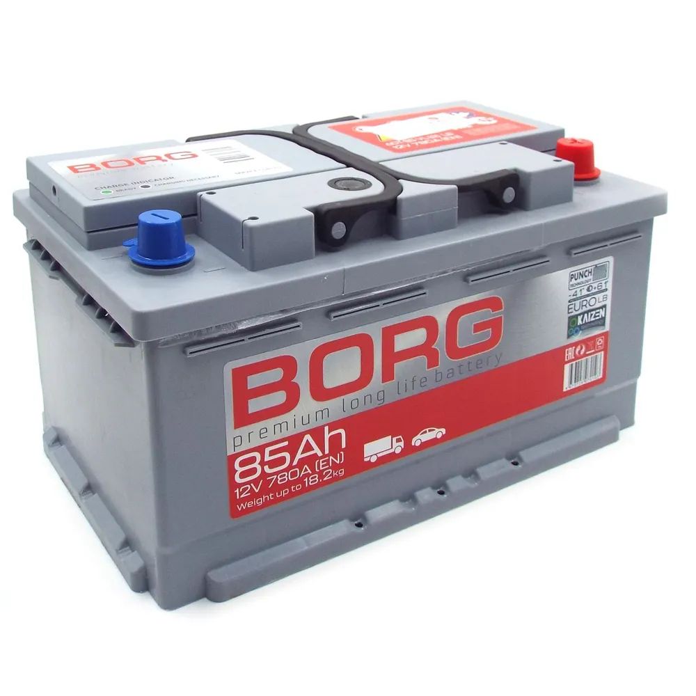 Аккумулятор автомобильный BORG Premium LB 85 А*ч 315/175/175 о.п. Обратная полярность