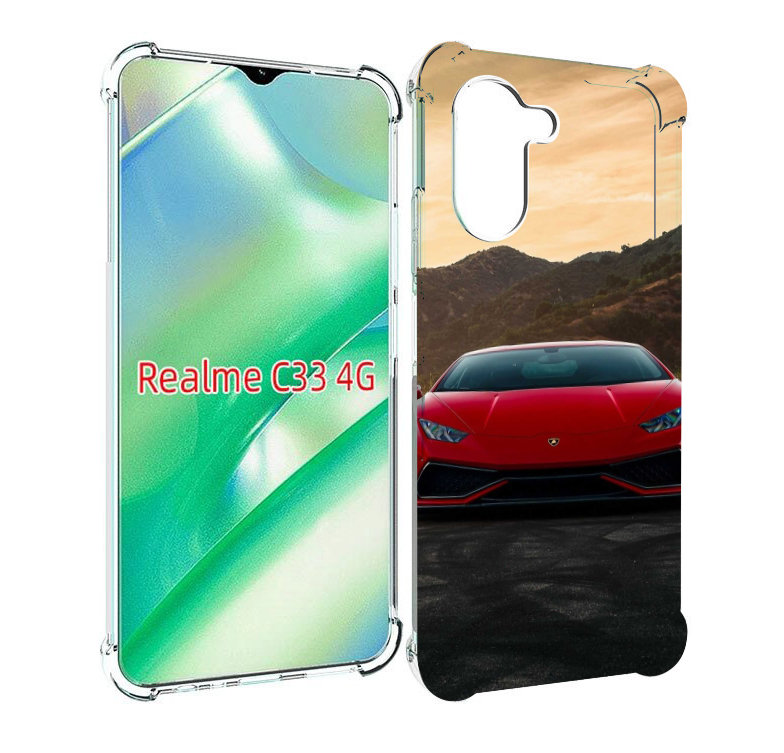 

Чехол MyPads lamborghini 1 мужской для Realme C33 4G, Прозрачный, Tocco