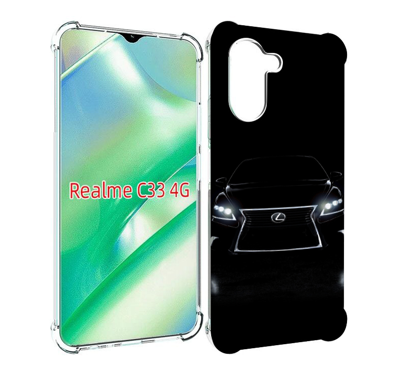 

Чехол MyPads lexus 1 мужской для Realme C33 4G, Прозрачный, Tocco