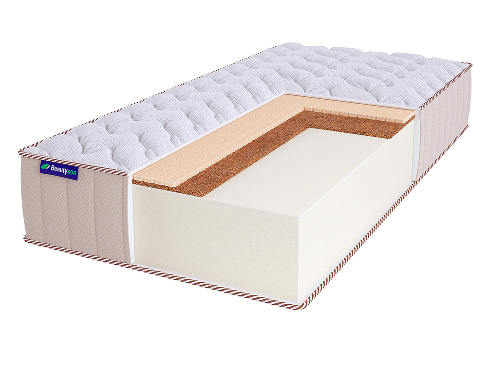 

Матрас BeautySon FOAM 18 Mix LUX 125х190, Белый, FOAM