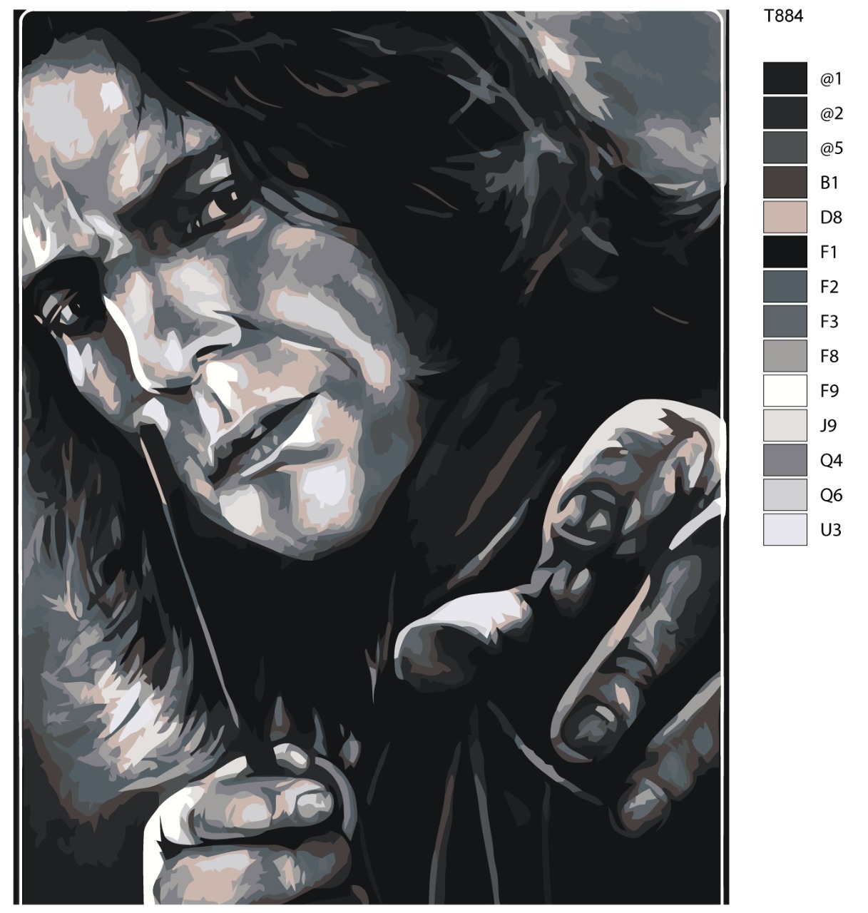 

Картина по номерам BRUSHES-PAINTS T884, Гарри Поттер. Северус Снегг