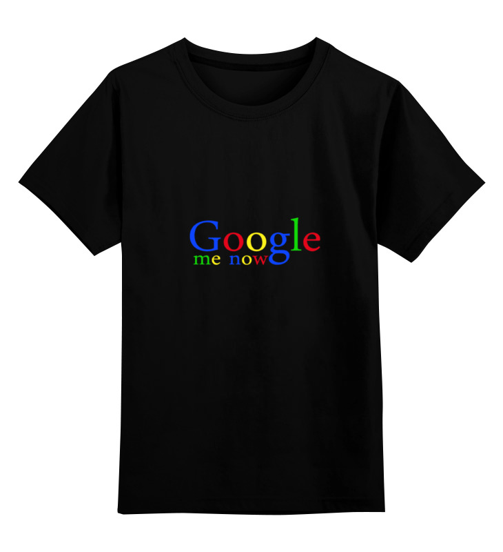 

Детская футболка классическая Printio Google me now, р. 104, Черный, 0000000671473