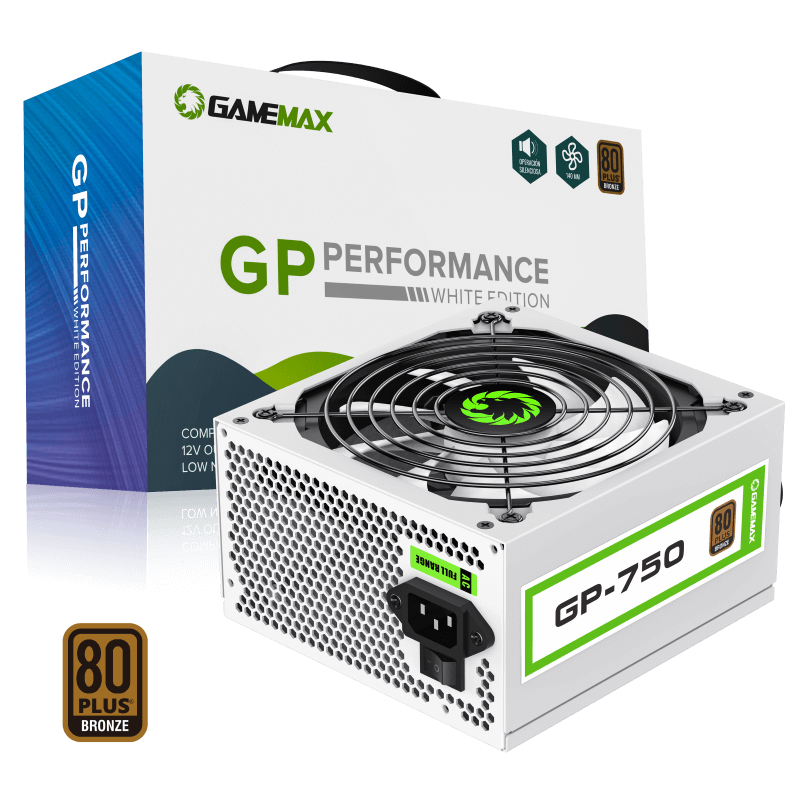 

Блок питания GAMEMAX GP-750 White 750W (GP-750 White), Белый, GP-750 White