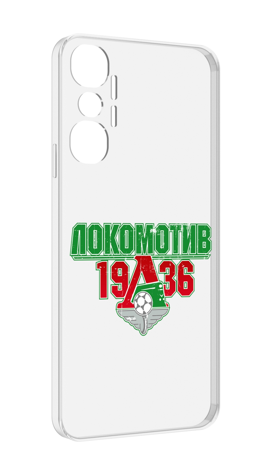 

Чехол MyPads ФК локомотив 1936 для Infinix Hot 20 4G, Прозрачный, Tocco