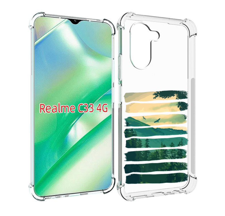 

Чехол MyPads Лесная чаща для Realme C33 4G, Прозрачный, Tocco