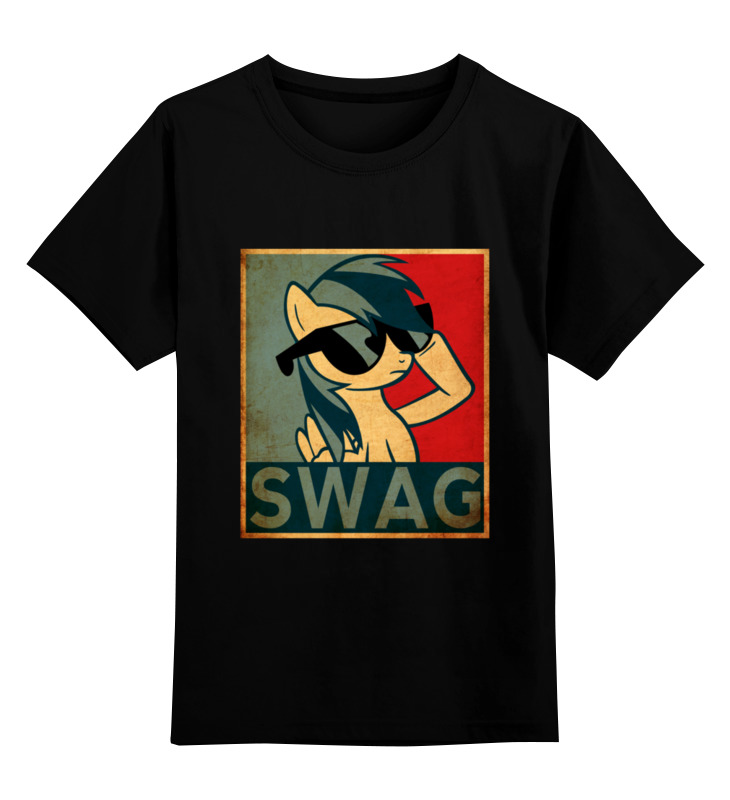 

Детская футболка классическая Printio Пони swag, р. 104, 0000000671786