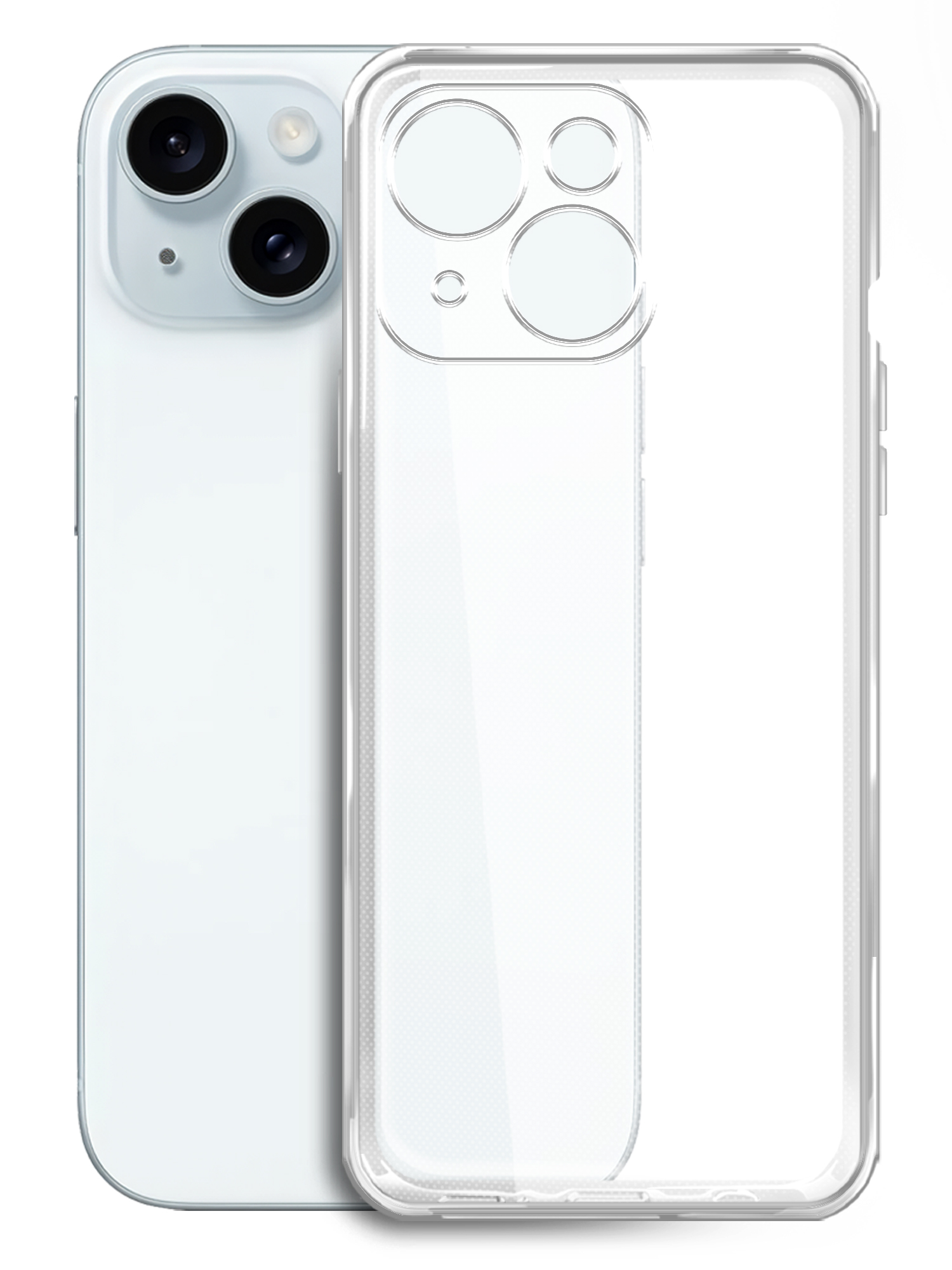

Чехол Brozo на Apple iPhone 15 Plus силиконовый прозрачный, Apple iPhone 15 Plus