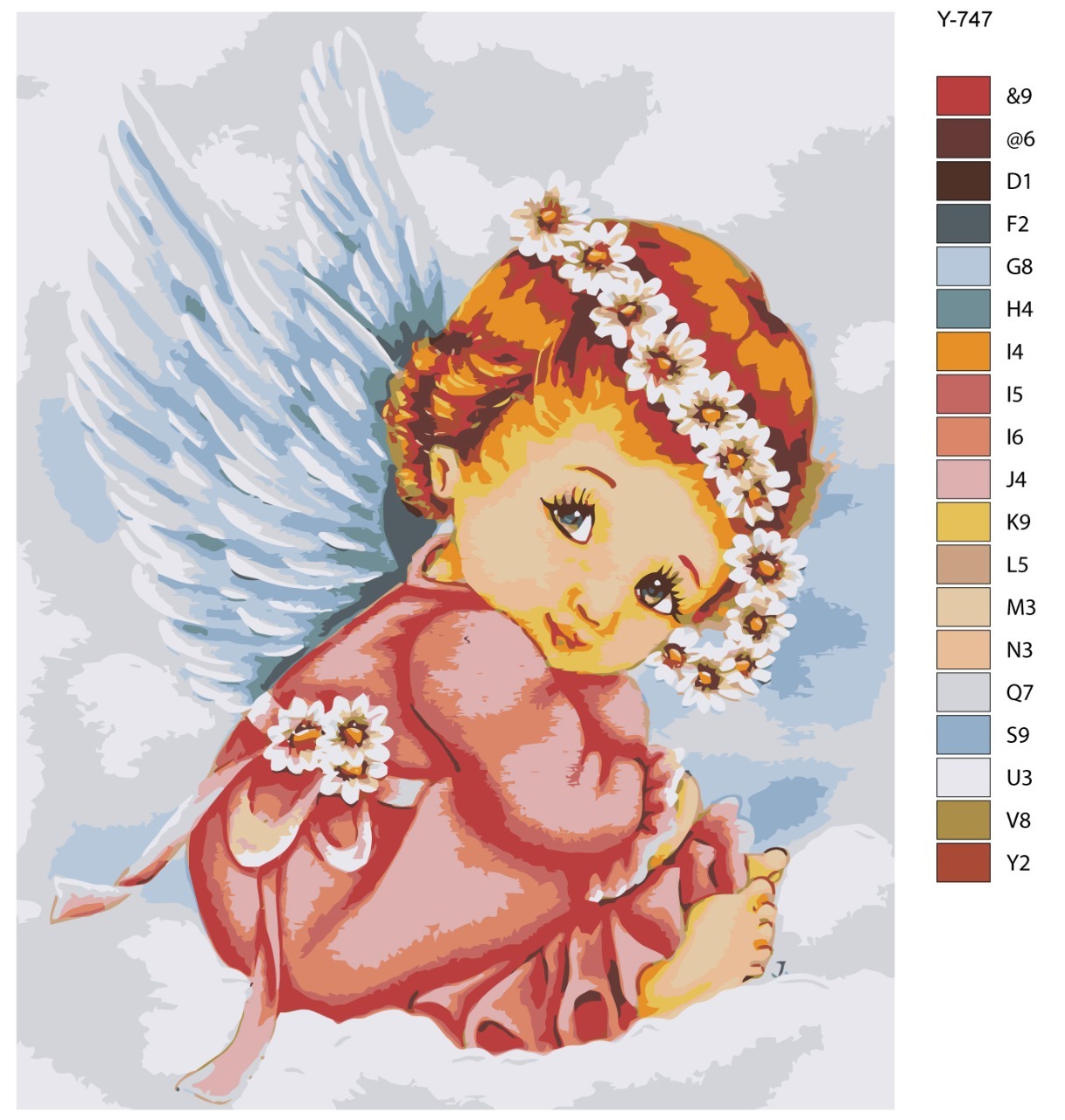

Картина по номерам BRUSHES-PAINTS Y-747, Малыш Ангел