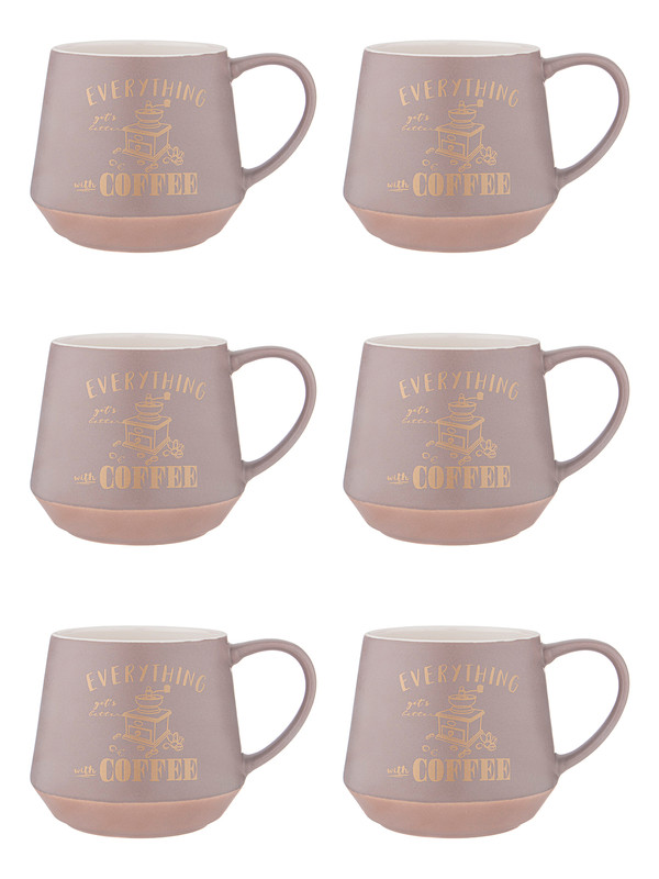 

Набор кружек 6 шт Lefard Coffemania 470 мл 260-747
