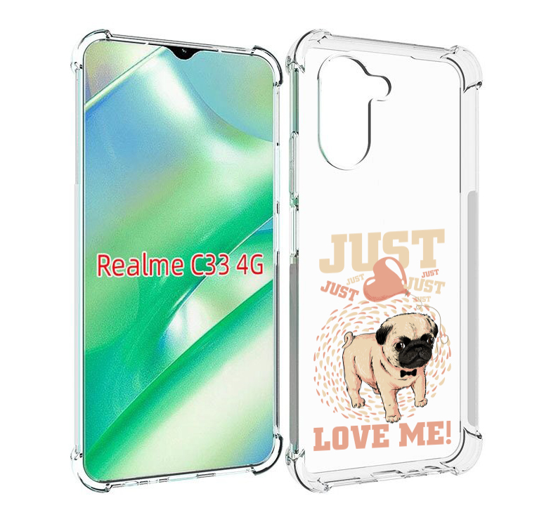 

Чехол MyPads Люби меня для Realme C33 4G, Прозрачный, Tocco