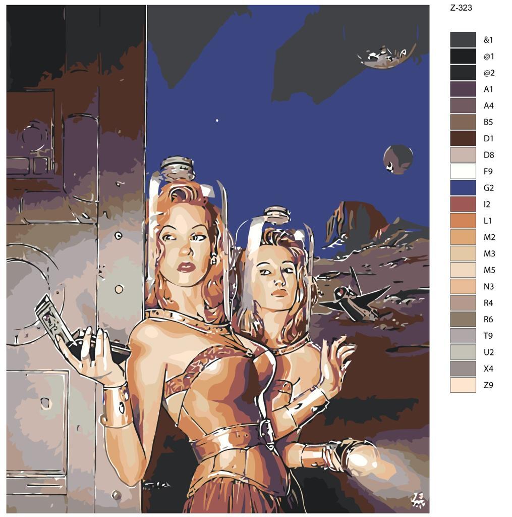 

Картина по номерам BRUSHES-PAINTS Z-323, Девушки