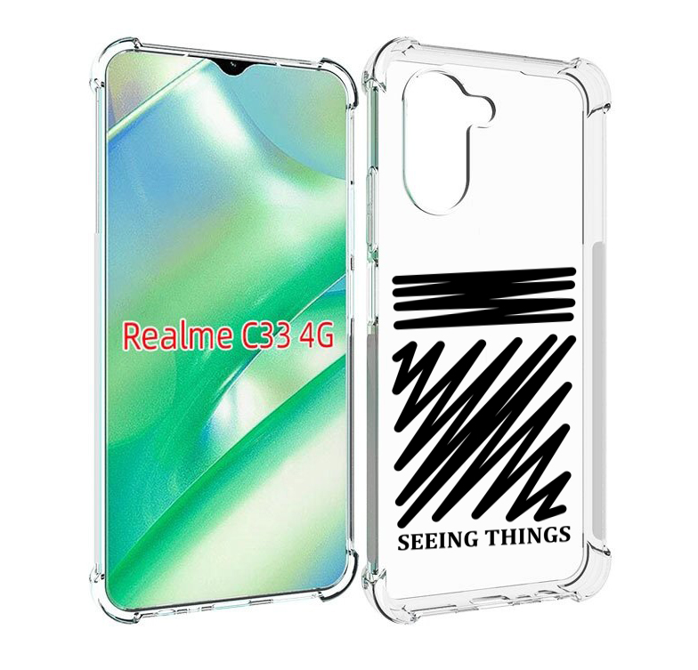 

Чехол MyPads seeing-things для Realme C33 4G, Прозрачный, Tocco