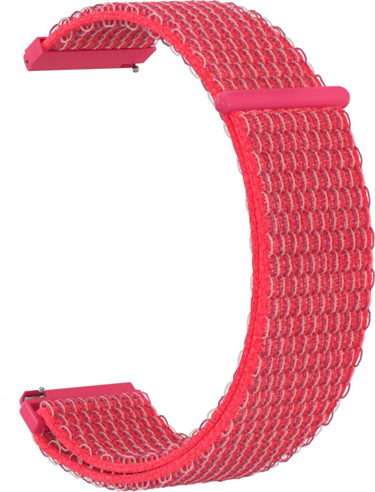 

Ремешок нейлоновый GSMIN Woven Nylon 20 для Motorola Moto 360 v3 (Розовый)