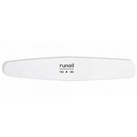 

Пилка для искусственных ногтей RuNail белая овал 150/180