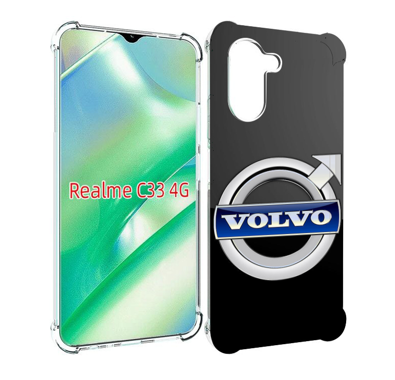 

Чехол MyPads volvo 2 мужской для Realme C33 4G, Прозрачный, Tocco