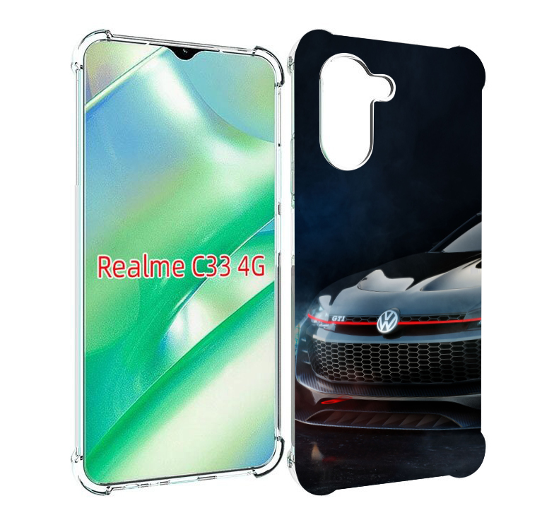 

Чехол MyPads volkswagen 2 мужской для Realme C33 4G, Прозрачный, Tocco