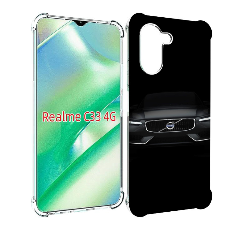 

Чехол MyPads volvo 1 мужской для Realme C33 4G, Прозрачный, Tocco