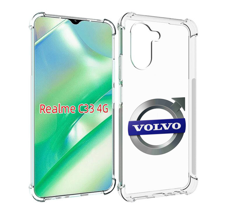 

Чехол MyPads volvo мужской для Realme C33 4G, Прозрачный, Tocco