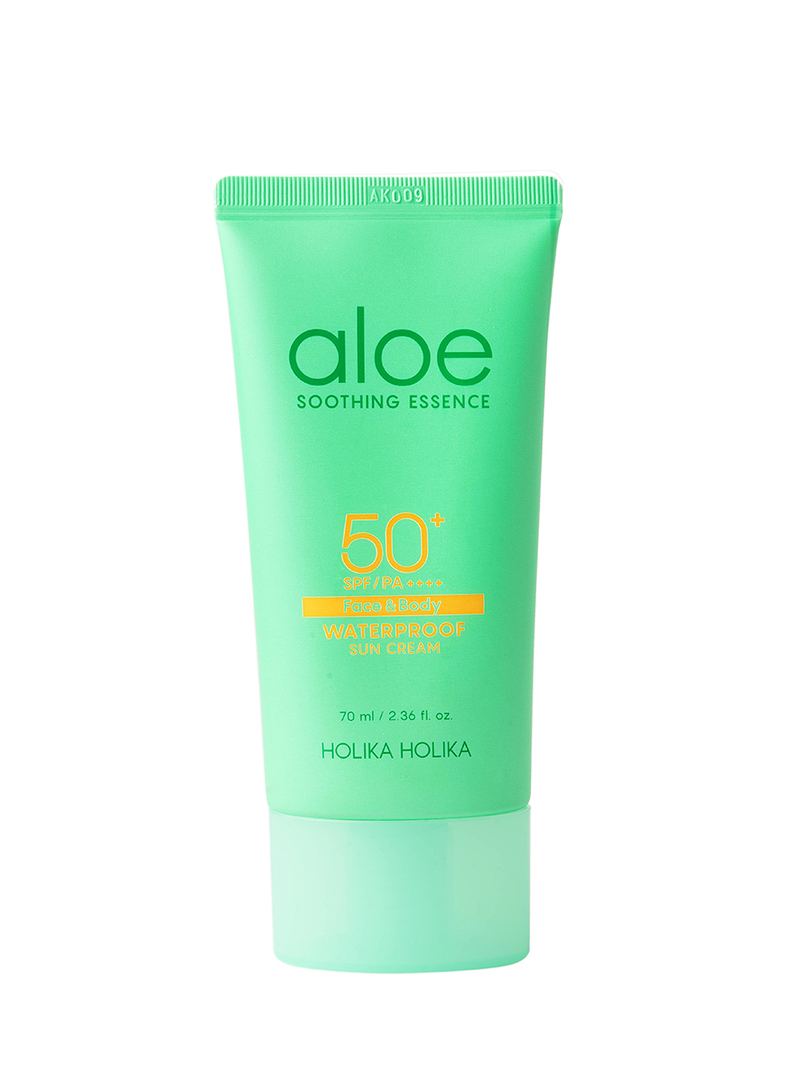 Крем Holika Holika Aloe Waterproof Sun Cream SPF 50+PA ++++ солнцезащитный, с алоэ, 70 мл