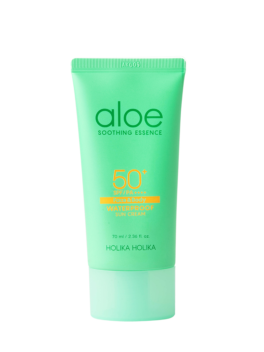 

Крем Holika Holika Aloe Waterproof Sun Cream SPF 50+PA ++++ солнцезащитный, с алоэ, 70 мл