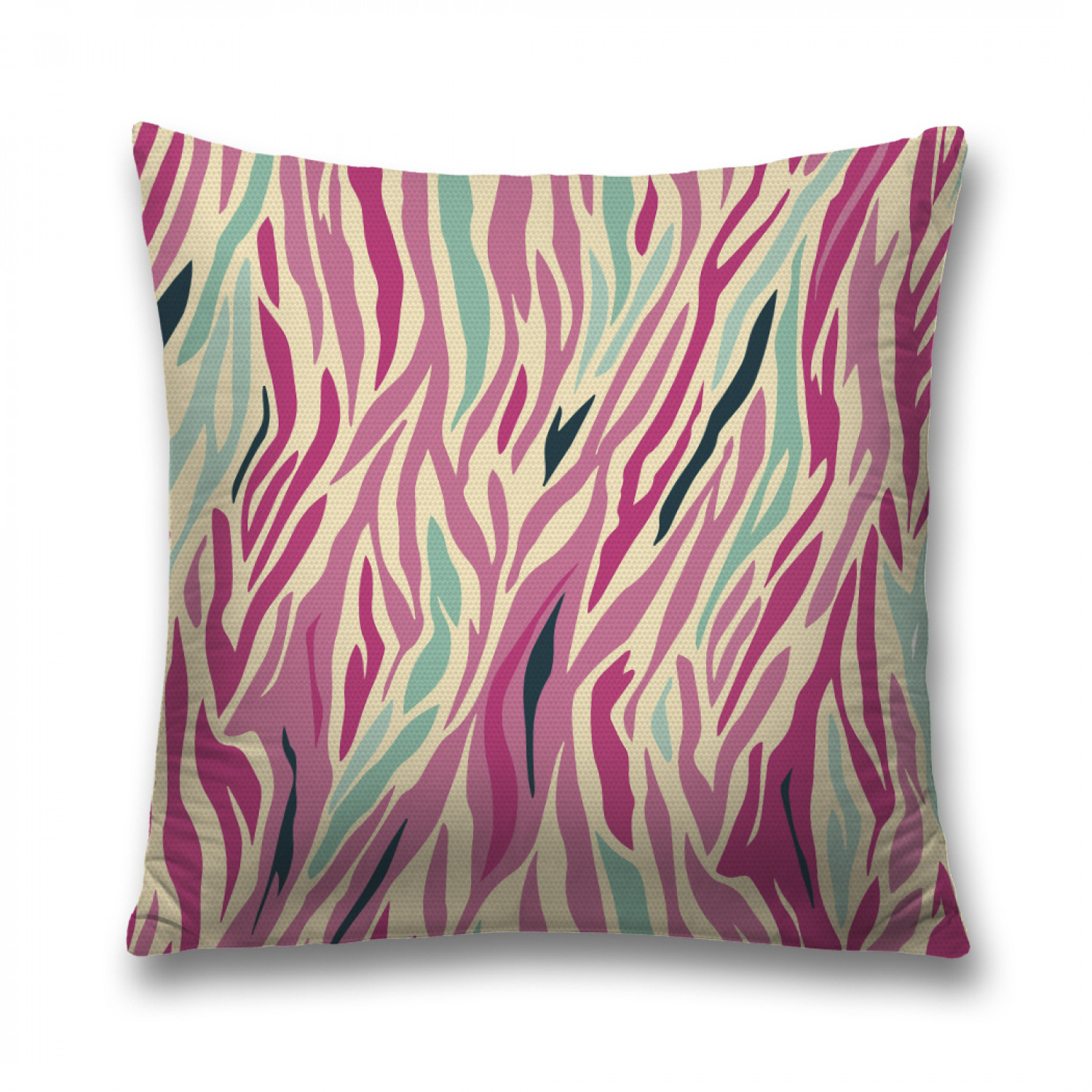 

Наволочка декоративная JoyArty "Цветная зебра" на молнии, 45x45 см, Розовый, Цветная зебра