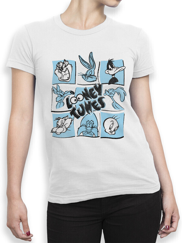 

Футболка женская Dream Shirts Любимые мультфильмы Женская 10010251 белая XL, Любимые мультфильмы Женская 10010251