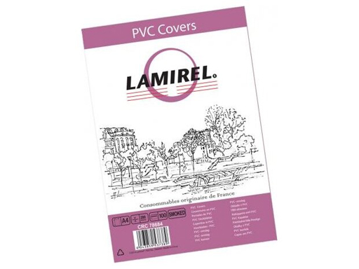 

Обложки Lamirel Transparent А4 дымчат.200мкм LA-7868401, Серый