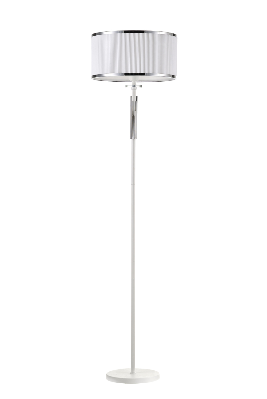 фото Торшер escada 10156/l e27*60w matt white/chrome