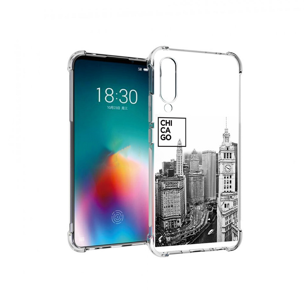 

Чехол MyPads Tocco для Meizu 16T черно белый чикаго (PT144619.90.689), Прозрачный, Tocco