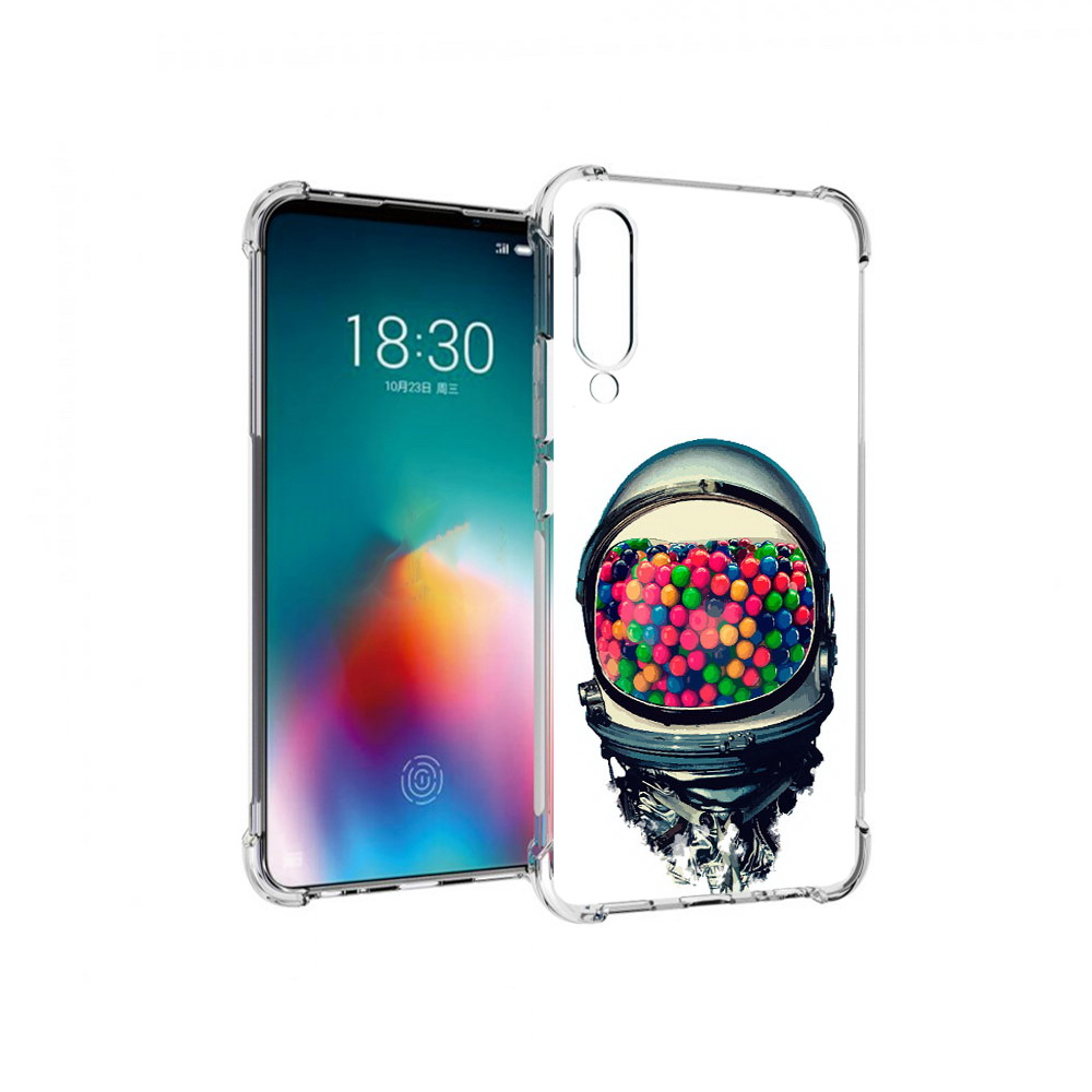 

Чехол MyPads Tocco для Meizu 16T шлем космонавта (PT144619.90.700), Прозрачный, Tocco