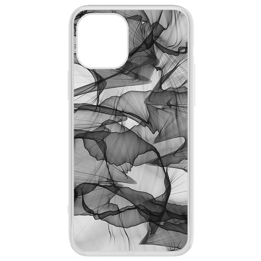 

Чехол-накладка Krutoff Clear Case Абстракт 14 для iPhone 12/12 Pro, Прозрачный