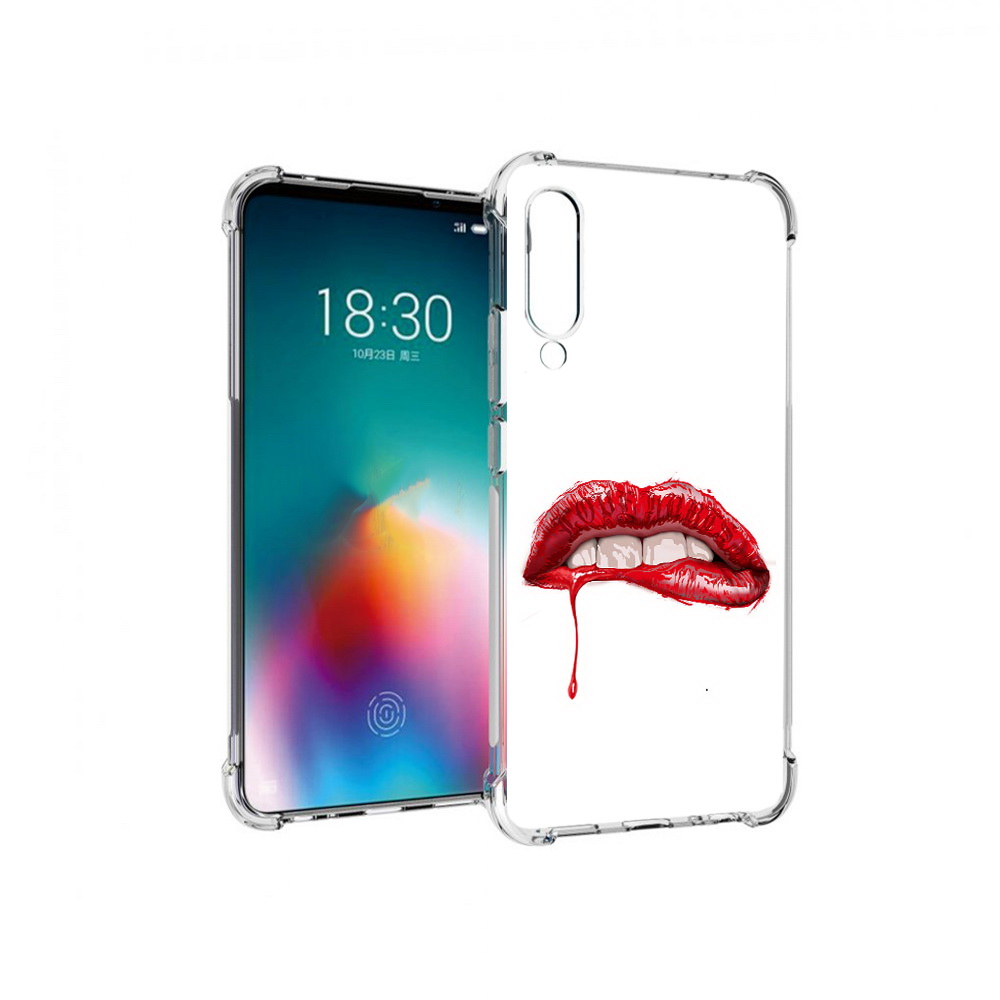 

Чехол MyPads Tocco для Meizu 16T яркие красные губы (PT144619.90.706), Прозрачный, Tocco
