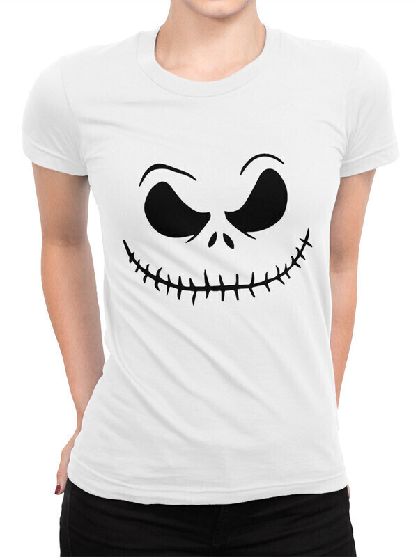

Футболка женская Dream Shirts Джек Скеллингтон Женская 10010301 белая S, Джек Скеллингтон Женская 10010301