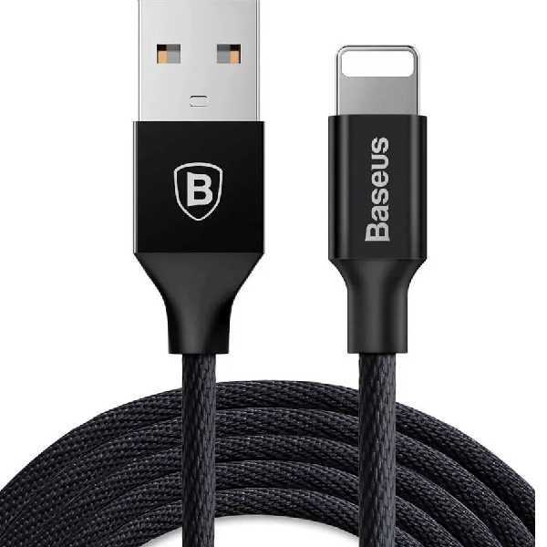 

Кабель Lightning-USB Baseus CALYW-A01 (IS002691) 1.8 м черный, Кабель USB Lightning 1.8M 2A Yiven Cable Baseus черный CALYW-A01 (IS002691)