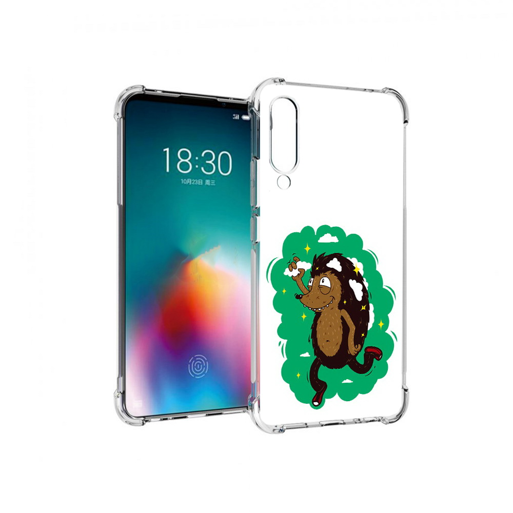 

Чехол MyPads Tocco для Meizu 16T Ежик в облаках (PT144619.90.77), Прозрачный, Tocco